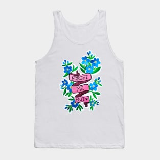 Forget me not blue flowers Tank Top